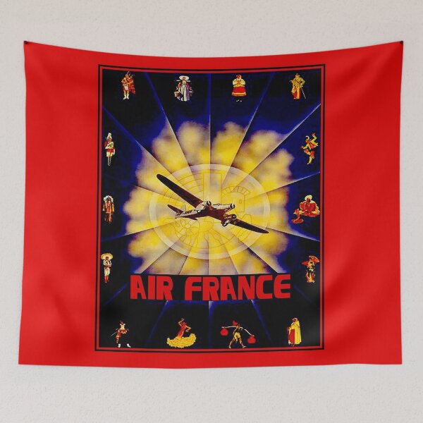 Item preview, AIR FRANCE : Vintage Airline Travel Advertising Print designed and sold by posterbobs.