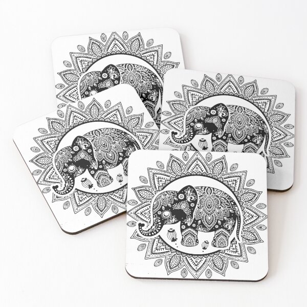 Item preview, Tribal art design elephant designed and sold by Dhirendra Rajpurohit.