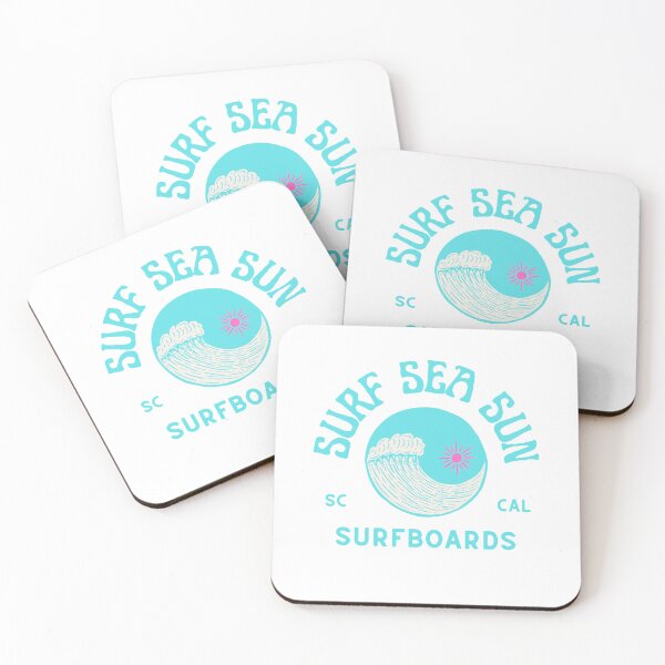 Item preview, surf sea sun groovy electric blue paddle board designed and sold by soulsurferart.