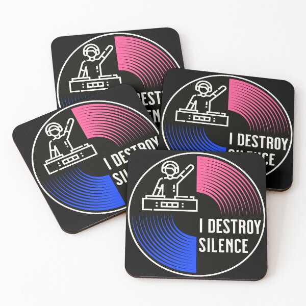 Item preview, I Destroy Silence Gifts For Dj And Miusic Lovers designed and sold by CHRIS-POD.