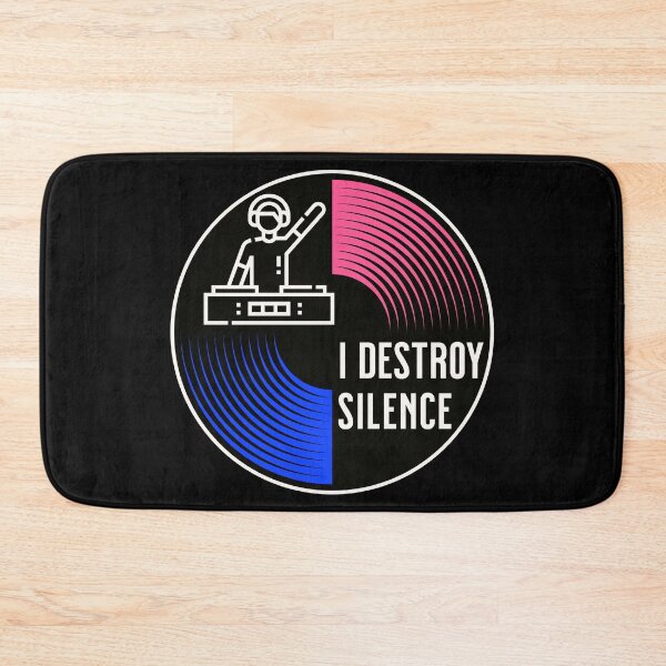 Item preview, I Destroy Silence Gifts For Dj And Miusic Lovers designed and sold by CHRIS-POD.
