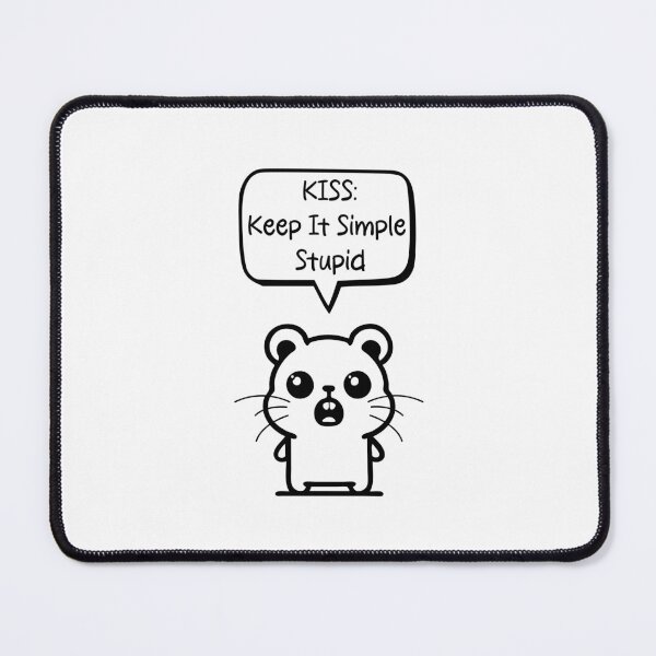 Item preview, Standing Hamster: Embracing Simplicity with 'KISS designed and sold by Pawsitive2Print.