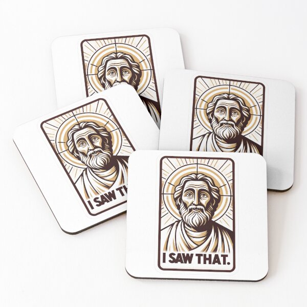 Item preview, jesus i saw that meme - stained glass design designed and sold by PrzemekWoj.