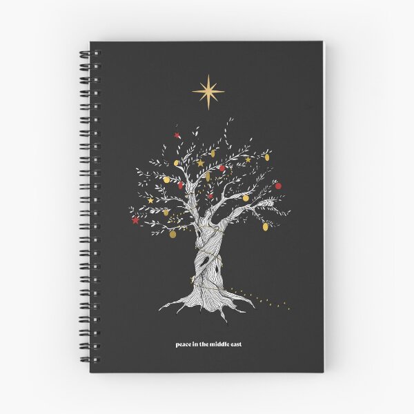 Item preview, a Christmas olive tree. // (Black) designed and sold by arameanartist.