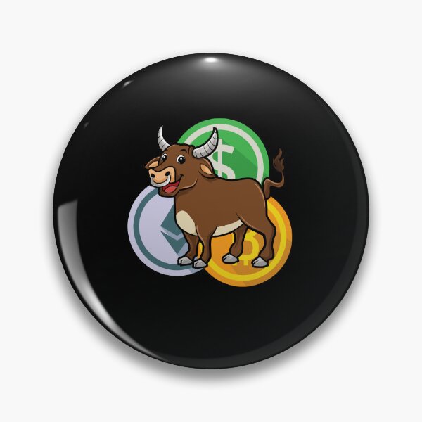 Item preview, Bullrun crypto bull bitcoin designed and sold by GalaxyGraffiti.