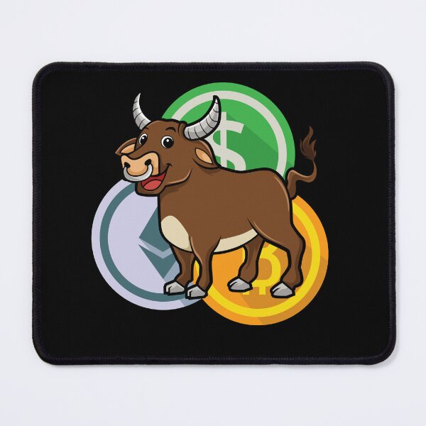 Item preview, Bullrun crypto bull bitcoin designed and sold by GalaxyGraffiti.