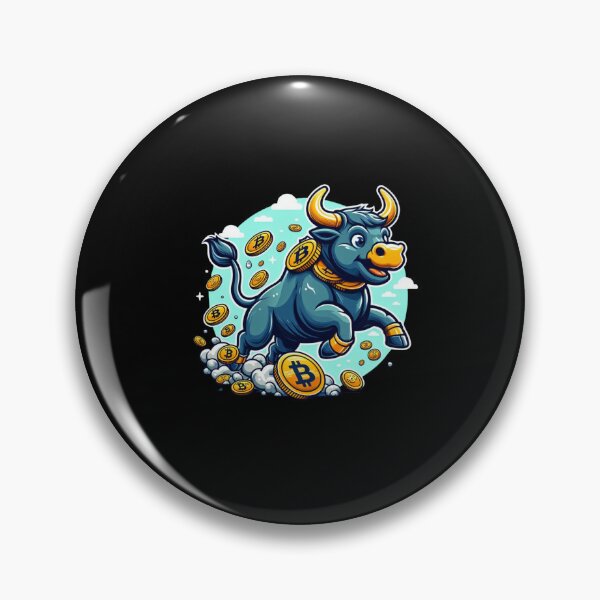 Item preview, Bullrun crypto bull bitcoin designed and sold by GalaxyGraffiti.