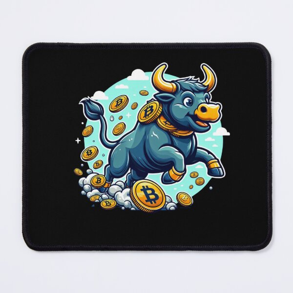 Item preview, Bullrun crypto bull bitcoin designed and sold by GalaxyGraffiti.