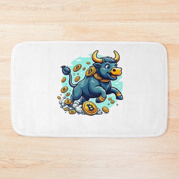 Item preview, Bullrun crypto bull bitcoin designed and sold by GalaxyGraffiti.