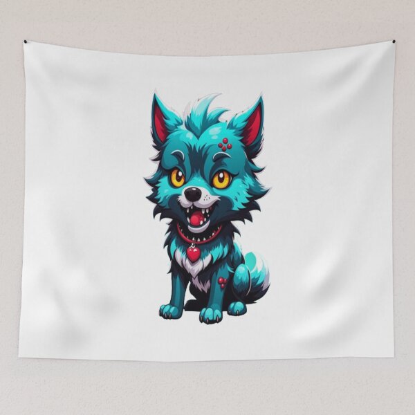 Item preview, Cute wolf zombie  designed and sold by Ella_Sketch.