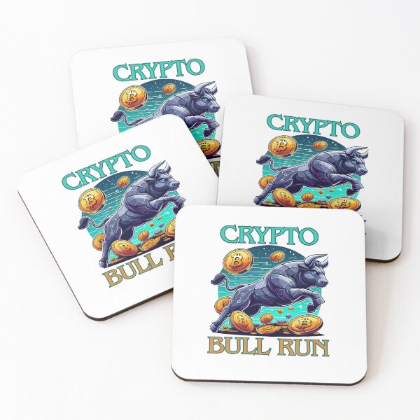 Item preview, Bullrun crypto bull bitcoin designed and sold by GalaxyGraffiti.