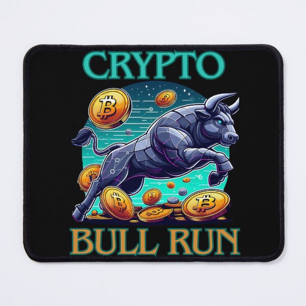 Item preview, Bullrun crypto bull bitcoin designed and sold by GalaxyGraffiti.