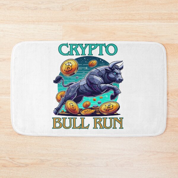 Item preview, Bullrun crypto bull bitcoin designed and sold by GalaxyGraffiti.