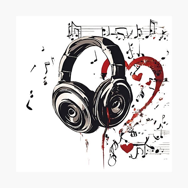 Item preview, Música de amor designed and sold by Cehe.
