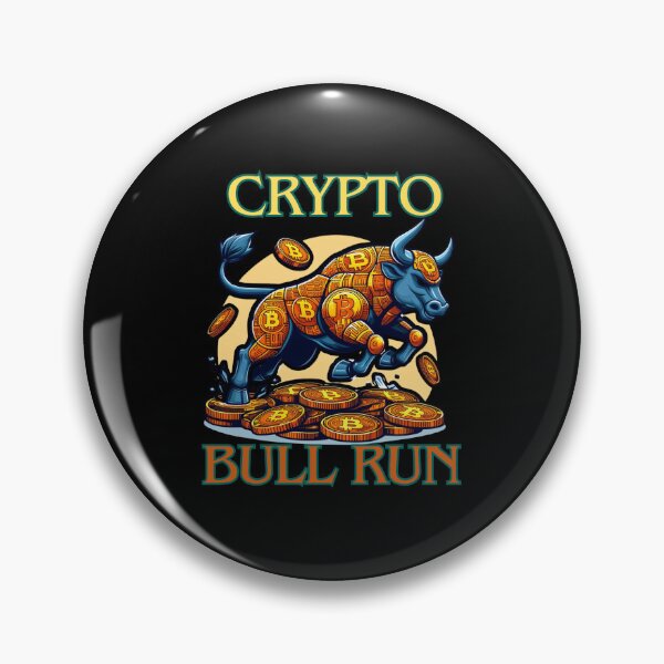 Item preview, Bullrun crypto bull bitcoin designed and sold by GalaxyGraffiti.