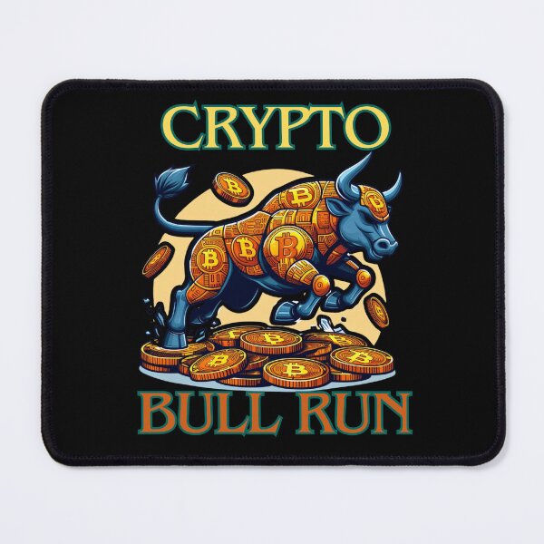 Item preview, Bullrun crypto bull bitcoin designed and sold by GalaxyGraffiti.