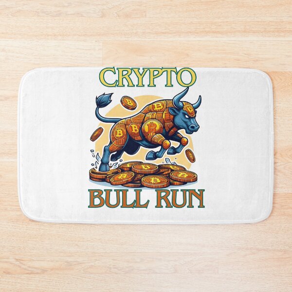 Item preview, Bullrun crypto bull bitcoin designed and sold by GalaxyGraffiti.