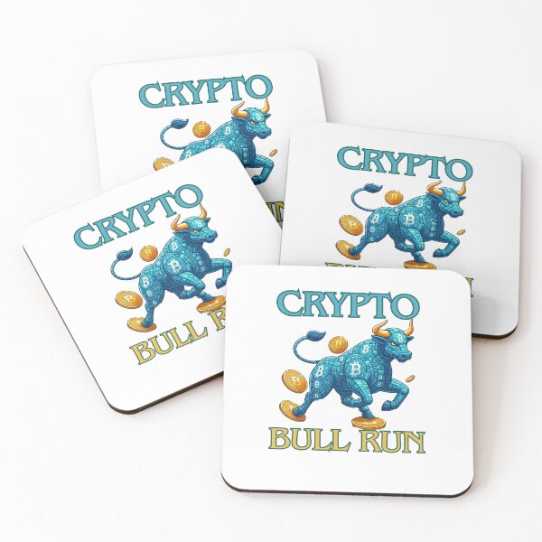 Item preview, Bullrun crypto bull bitcoin designed and sold by GalaxyGraffiti.