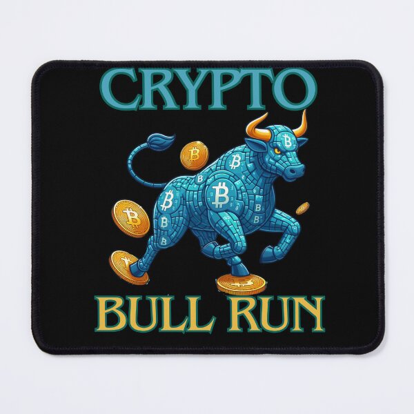 Item preview, Bullrun crypto bull bitcoin designed and sold by GalaxyGraffiti.