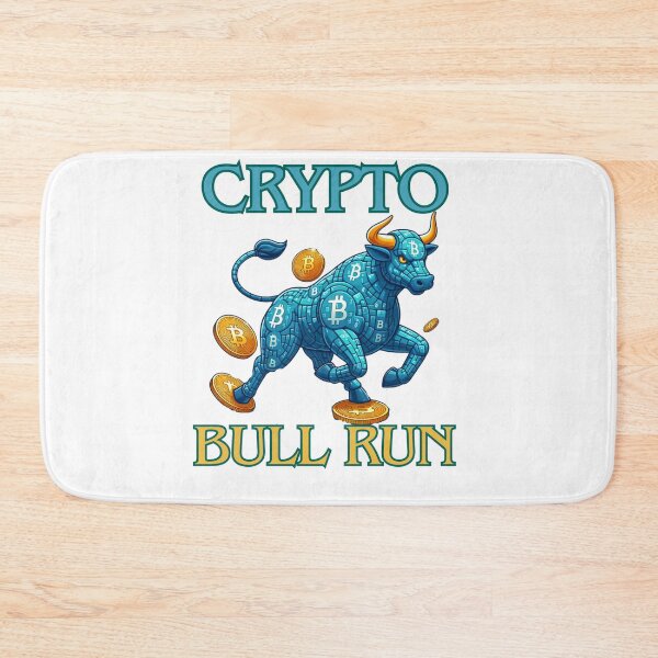 Item preview, Bullrun crypto bull bitcoin designed and sold by GalaxyGraffiti.