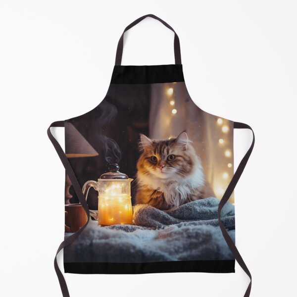 Item preview, Cozy Winter Cozy Cat Grandma Enjoying Tea Earl Grey designed and sold by OliveAndSnow.