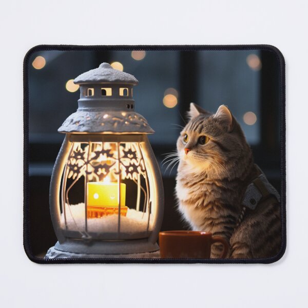 Item preview, Cozy Winter Cozy Cat Grandma Enjoying Tea Earl Grey designed and sold by OliveAndSnow.