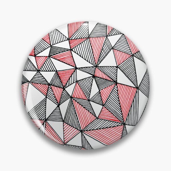 Item preview, Red & black triangles pattern designed and sold by Marta Ambrosetti.