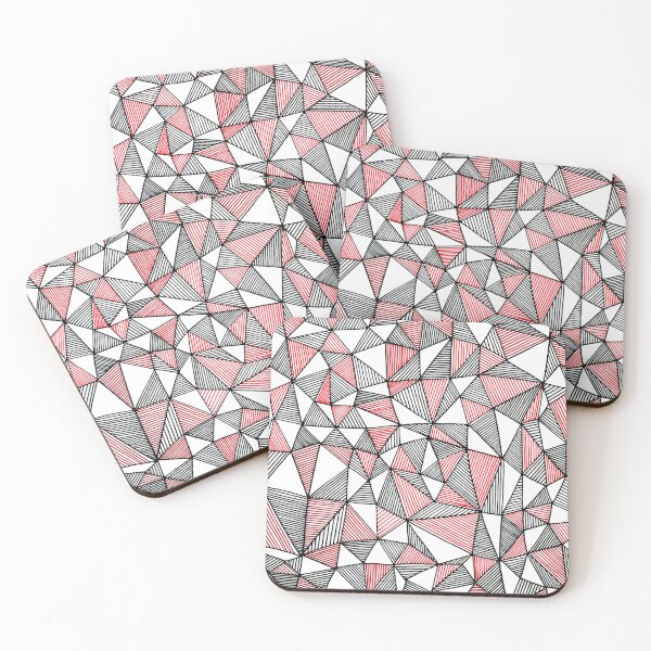 Item preview, Red & black triangles pattern designed and sold by Marta Ambrosetti.