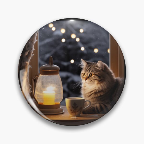 Item preview, Cozy Winter Cozy Cat Grandma Enjoying Tea Earl Grey designed and sold by OliveAndSnow.