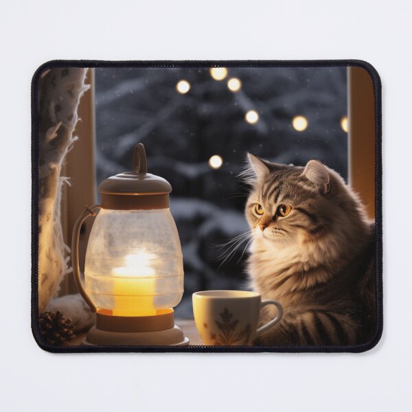 Item preview, Cozy Winter Cozy Cat Grandma Enjoying Tea Earl Grey designed and sold by OliveAndSnow.