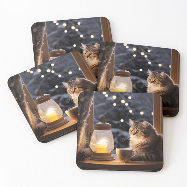 Item preview, Cozy Winter Cozy Cat Grandma Enjoying Tea Earl Grey designed and sold by OliveAndSnow.