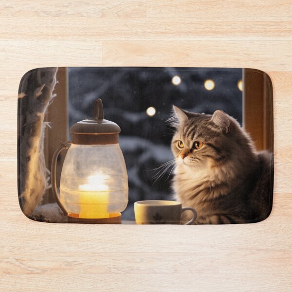 Item preview, Cozy Winter Cozy Cat Grandma Enjoying Tea Earl Grey designed and sold by OliveAndSnow.