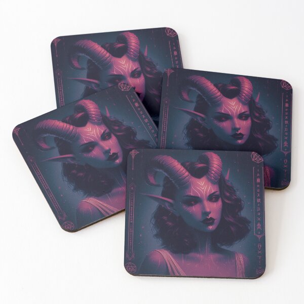 Item preview, horned woman designed and sold by OmbreSonore.