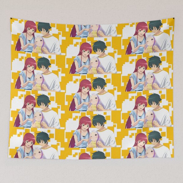 Item preview, The Devil is a Part Timer Emilia x Sadao x Alas Ramus Family Photo designed and sold by AKR-Hobby.