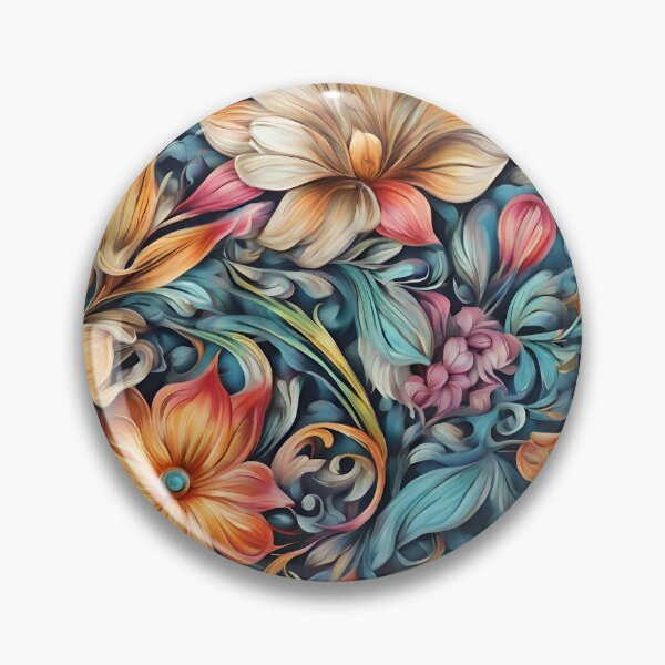 Item preview, Colorful Flower Pattern designed and sold by DigiDreamyArt.