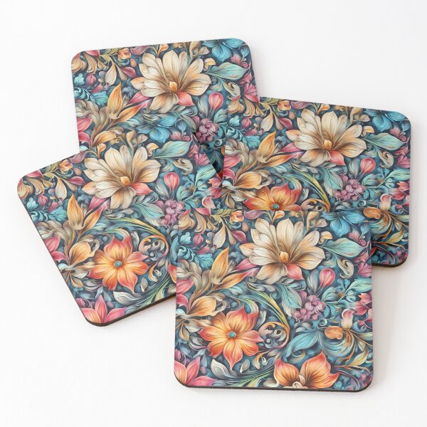 Item preview, Colorful Flower Pattern designed and sold by DigiDreamyArt.