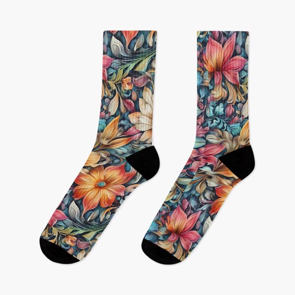 Item preview, Colorful Flower Pattern designed and sold by DigiDreamyArt.