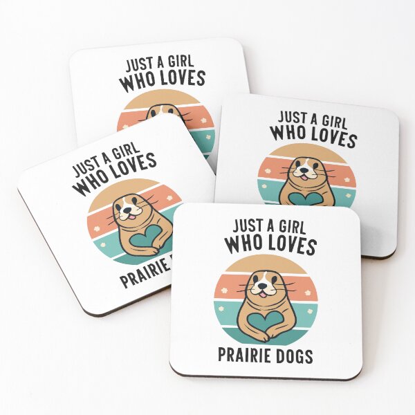 Item preview, Devotion: Just a Girl Who Loves Prairie Dogs /black text/ designed and sold by EmeraldeaArt.