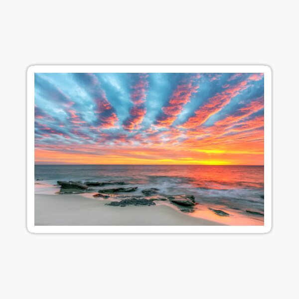 Item preview, Unique Cloud Formation at Beach Sunset designed and sold by ImagesByBoyd.