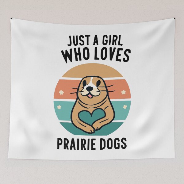 Item preview, Devotion: Just a Girl Who Loves Prairie Dogs /black text/ designed and sold by EmeraldeaArt.