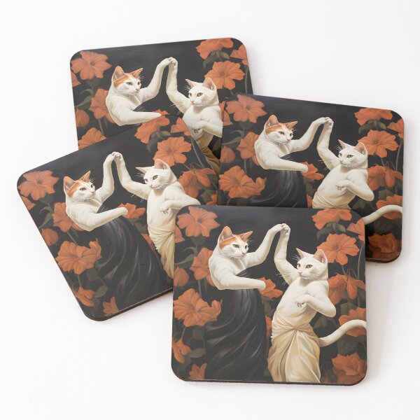 Item preview, "Feline Ballet: Two Cats in Dance" designed and sold by X4eArtist.