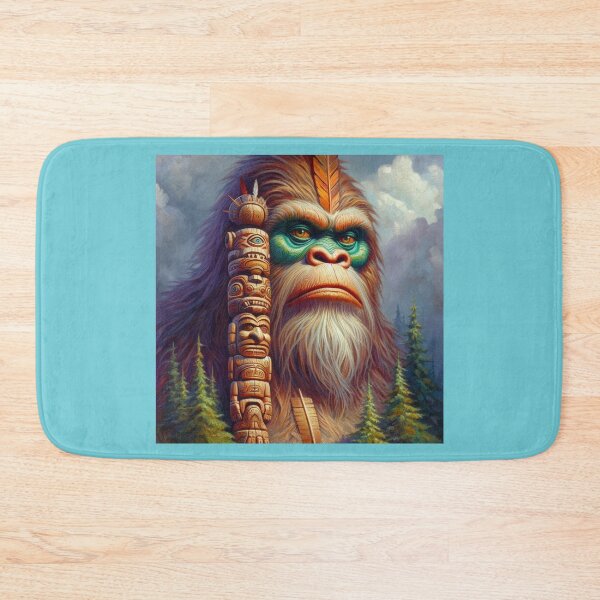 Item preview, Bigfoot Native American Totem designed and sold by CrankyOldDude.