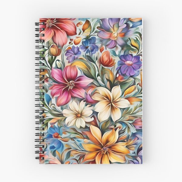 Item preview, Colorful Flower Pattern designed and sold by DigiDreamyArt.