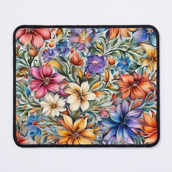 Item preview, Colorful Flower Pattern designed and sold by DigiDreamyArt.