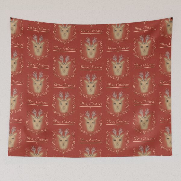 Item preview, Christmas drawing - Christmas Deer designed and sold by MelanyArte.