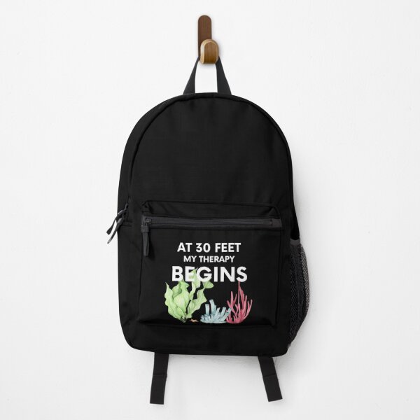 Item preview, "at 30 feet my therapy begins" funny text for diving lover designed and sold by in-leggings.