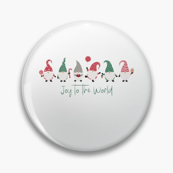 Item preview, Red and Green Fun Gnomes Joy to the World designed and sold by TayyarProduct.