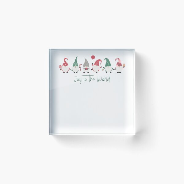 Item preview, Red and Green Fun Gnomes Joy to the World designed and sold by TayyarProduct.