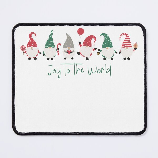Item preview, Red and Green Fun Gnomes Joy to the World designed and sold by TayyarProduct.