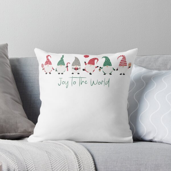 Item preview, Red and Green Fun Gnomes Joy to the World designed and sold by TayyarProduct.